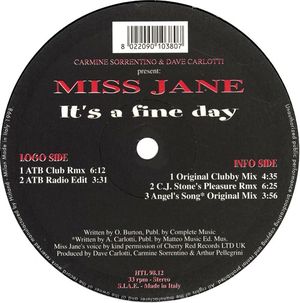 It’s a Fine Day (ATB radio mix)