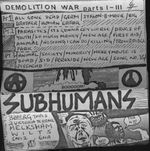 Pochette Demolition War, Part I-III
