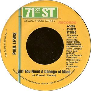 Girl, You Need a Change of Mind / Inner City Blues (Single)