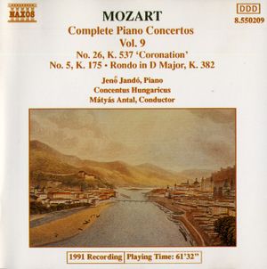 Complete Piano Concertos, Volume 9: No. 26, K. 537 “Coronation” / No. 5, K. 175 / Rondo in D major, K. 382