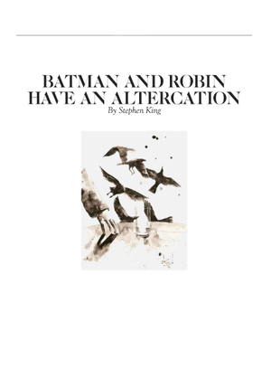 Batman and Robin have an Altercation