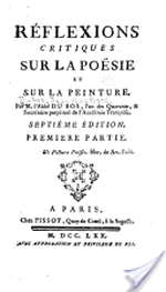 Couverture Réflexions critiques sur la poésie et sur la peinture Couverture Réflexions critiques sur la poésie et sur la peinture