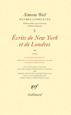 Écrits de New York et de Londres