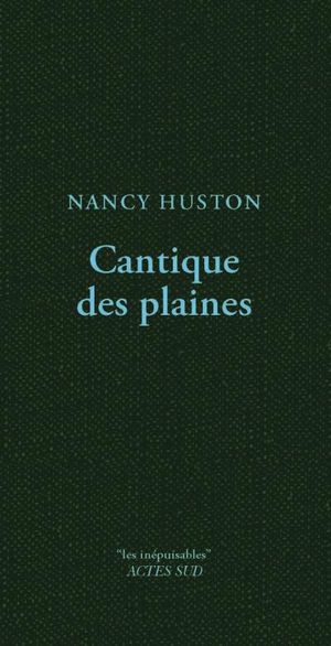 Cantiques des plaines