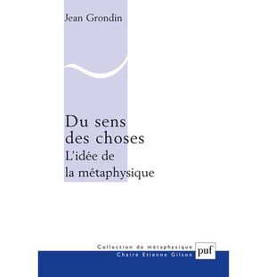 Du sens des choses