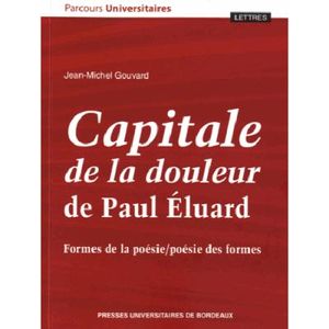 Capitale de la douleur, de Paul Eluard