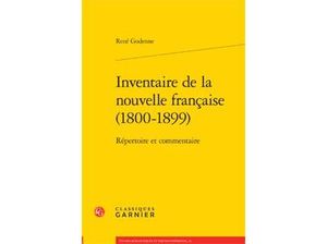 Inventaire de la nouvelle française : 1800-1899