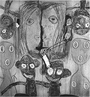 Lines marks and drawings through the lens of Roger Ballen