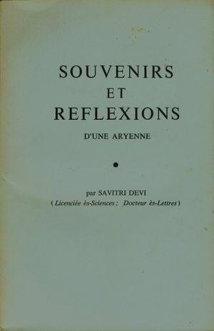 Souvenirs et réflexions d’une Aryenne