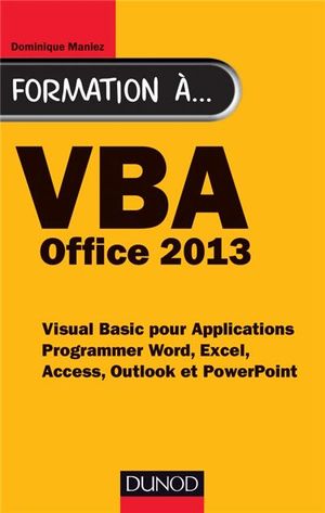 Formation à VBA Office 2013