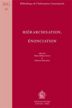 Hiérarchisation énonciation