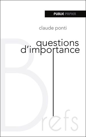 Questions d'importance