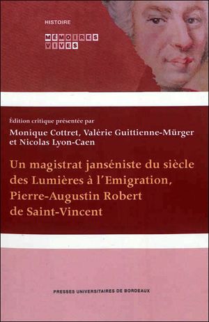 Deux mémoires de Pierre Augustin Robert de Saint-Vincent (TP)