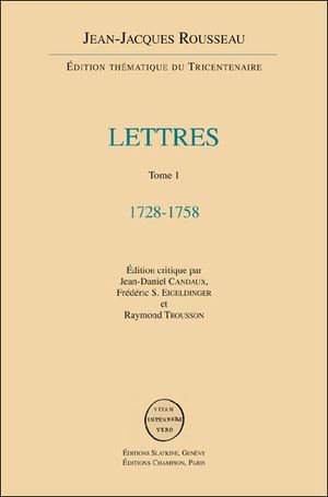 Lettres de Jean-Jacques Rousseau