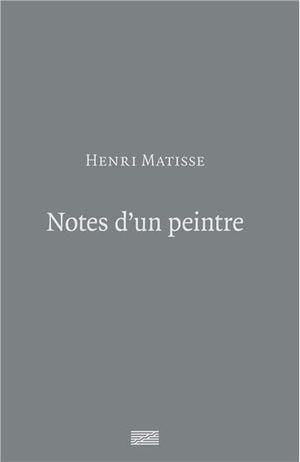 Matisse, notes d'un peintre