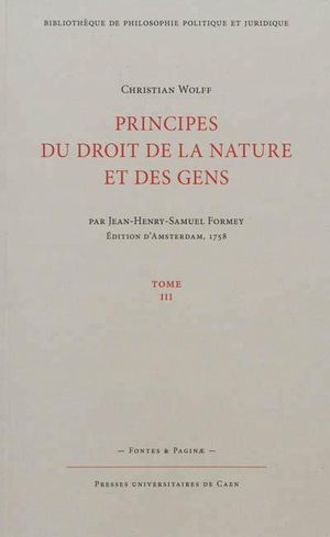 Principes du droit de la nature et des gens