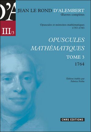 Opuscules mathématiques, tome 3