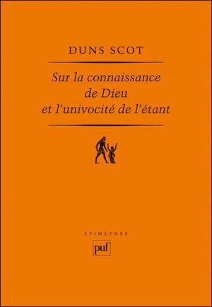 Sur la connaissance de Dieu et l'univocité de l'étant