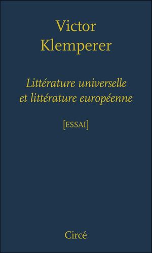 Littérature universelle et littérature européenne