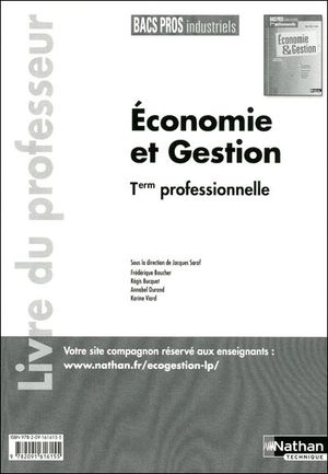 Economie et gestion term bac pro industriel professeur 2011