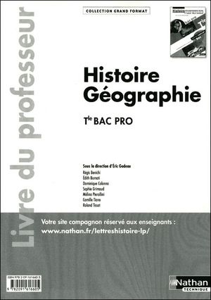 Histoire-geographie term bac pro (grand format) professeur 2011