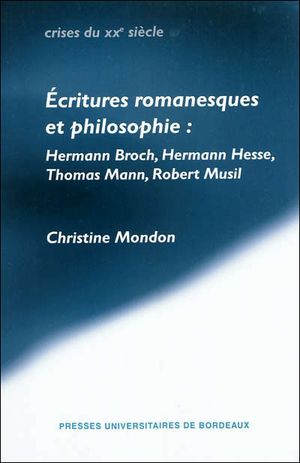 Ecritures romanesques et philosophie