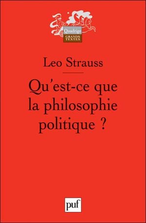 Qu'est-ce que la philosophie politique ?