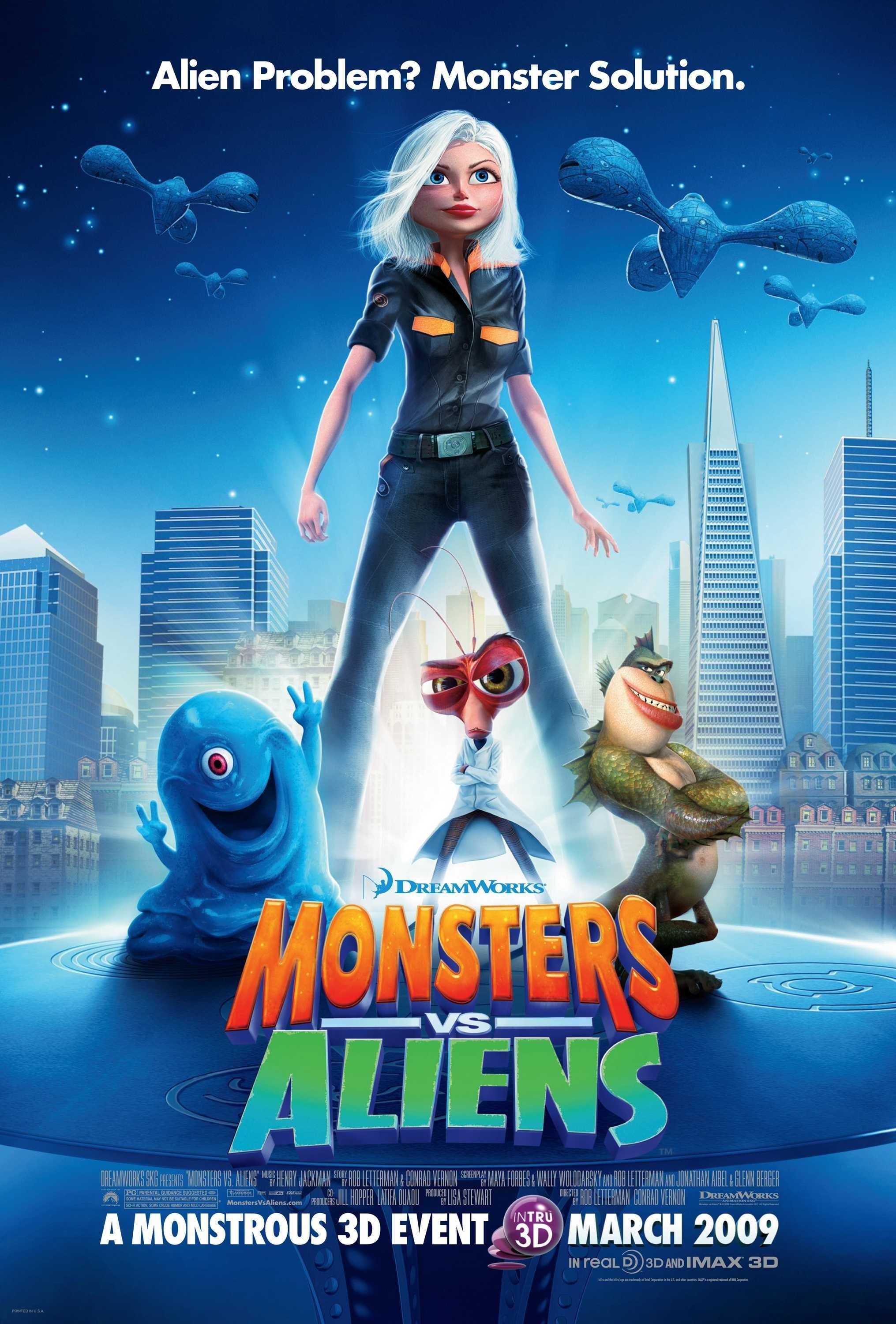 Monstres Contre Aliens Film Complet En Francais Affiches, posters et images de Monstres contre Aliens (2009)