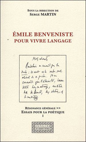 Emile Benveniste pour vivre langage