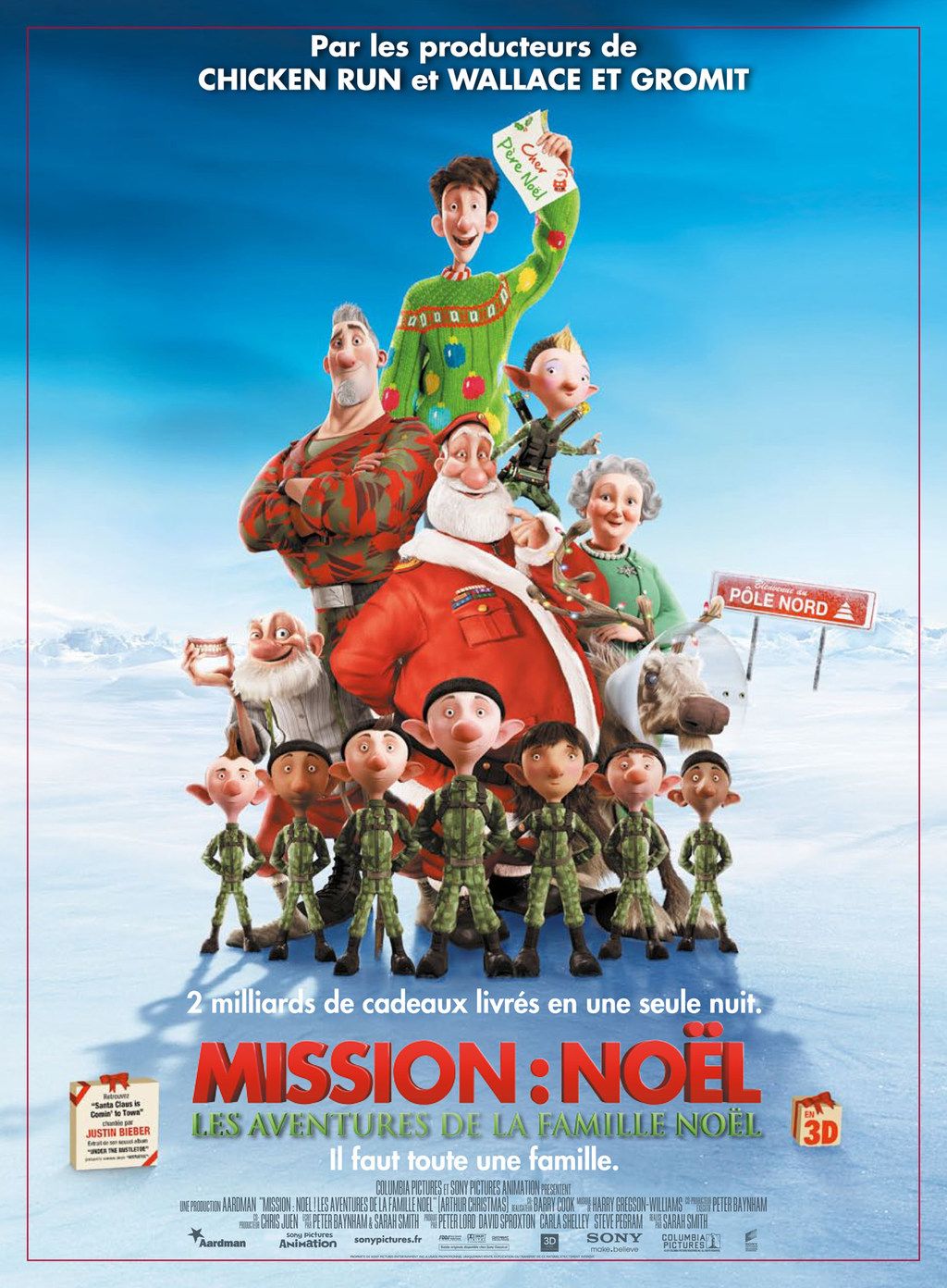 Mission : Nol - Les Aventures de la famille Nol - Long-mtrage  d'animation (2011)