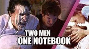 Two men, one notebook