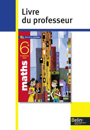 Math 6e 2009 livre du professeur