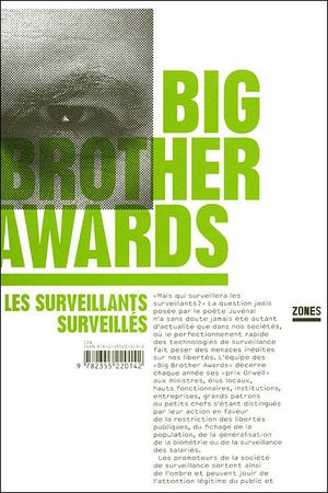 Big Brother awards : les surveillants surveillés, palmarès 2008