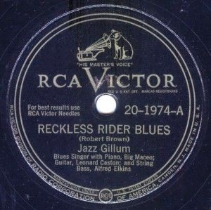 Reckless Rider Blues / Look on Yonder Wall (Single)