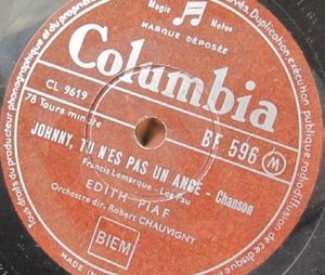 Johnny, tu n'es pas un ange / N'y va pas Manuel (Single)
