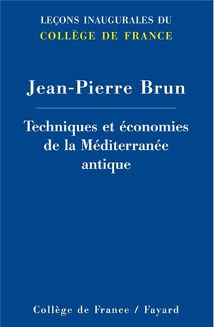 Techniques et économies de la Méditerranée antique