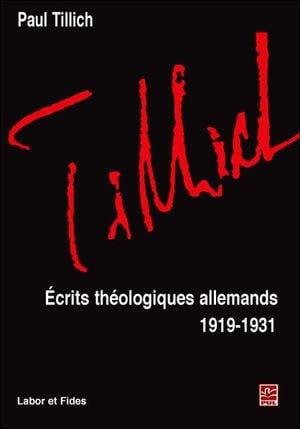 Ecrits théologiques allemands : 1919-1931