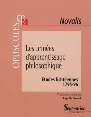 Les Années d'apprentissage philosophique