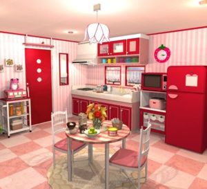 Fruit Kitchens 1 - Strawberry Red