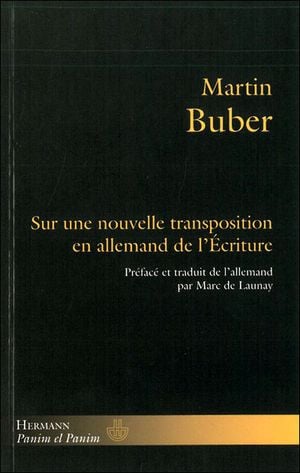 Sur une nouvelle transposition en allemand de l'Ecriture