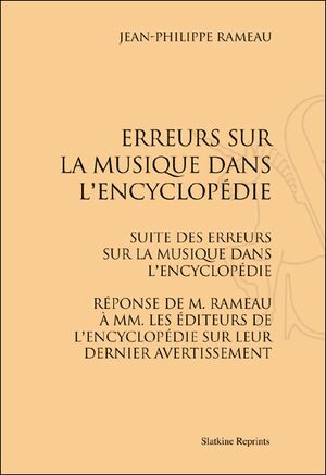 Erreurs sur la musique dans l'Encyclopédie