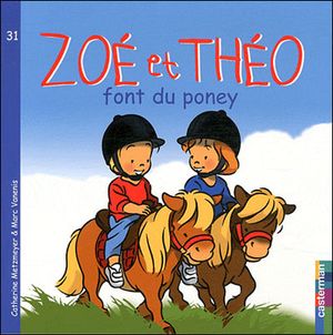 Zoé et Théo font du poney