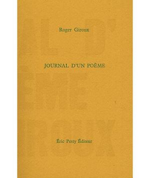 Journal d'un poème