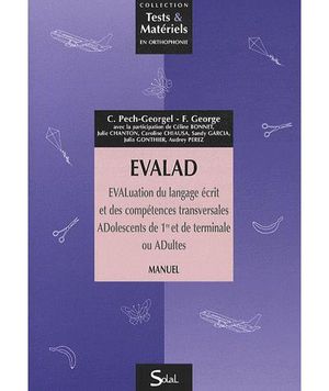 Evalad pack manuel livret de passation et cotation +planches