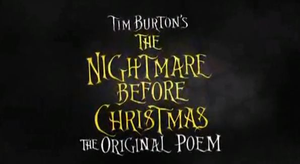 The Nightmare Before Christmas : The Original Poem
