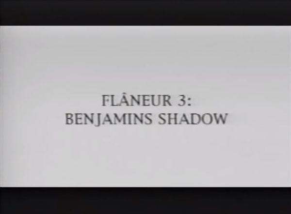 Flaneur 3: Benjamins Skygge