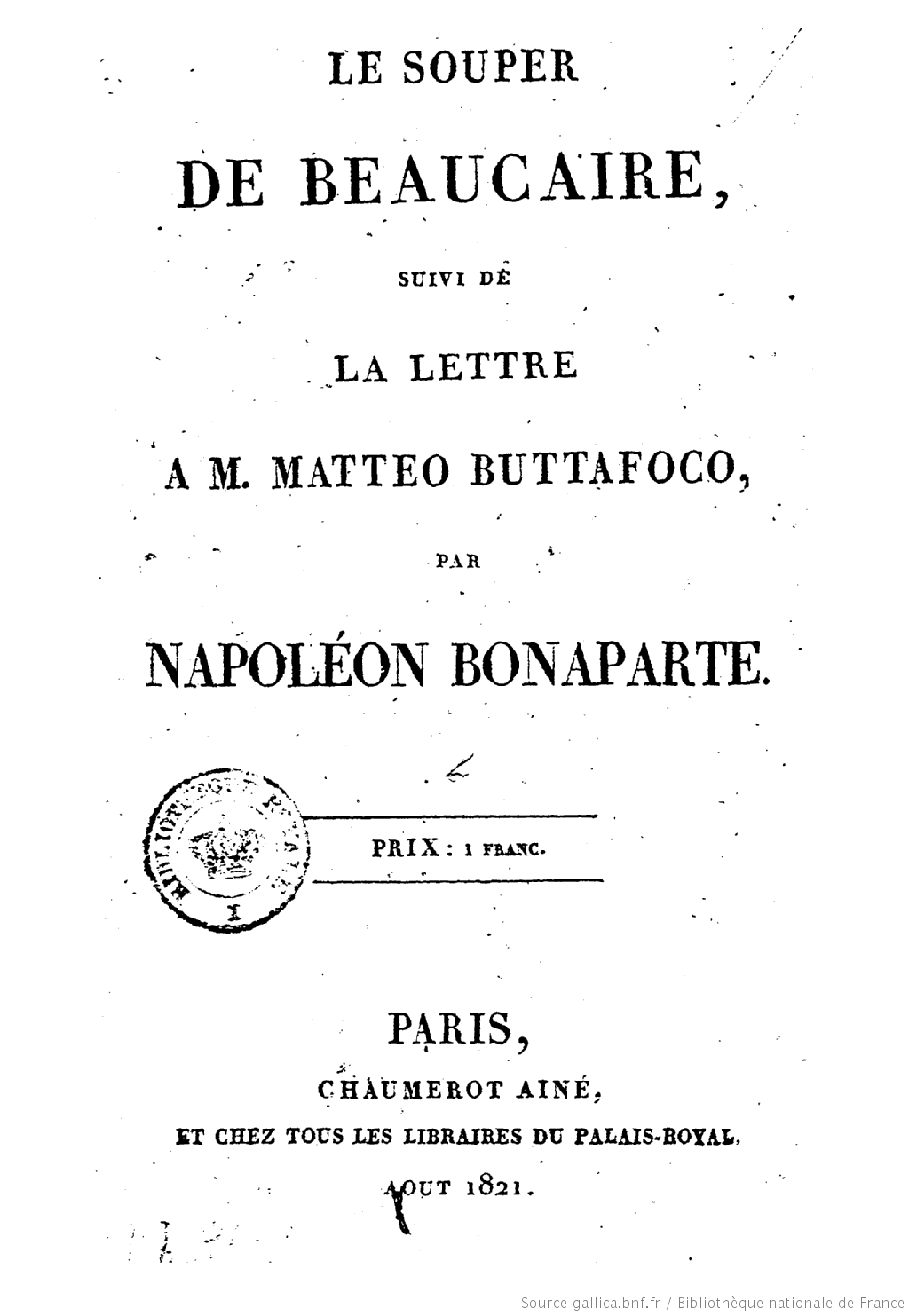 le souper de beaucaire