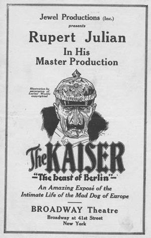 The kaiser, the beast of Berlin