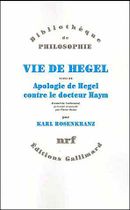Couverture Vie de Hegel