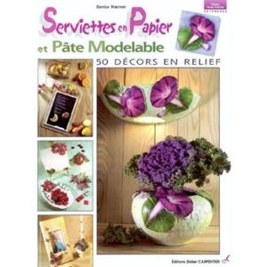 Pâte modelable décorée avec des serviettes en papier